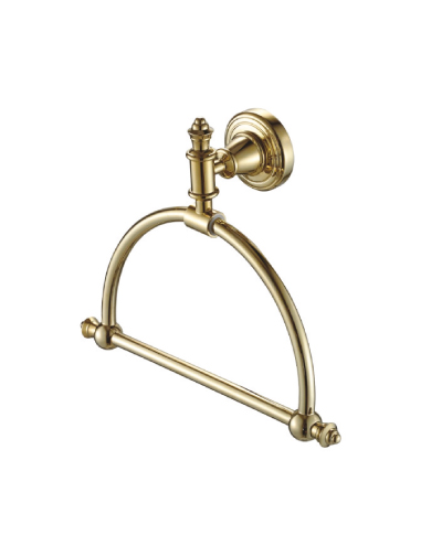 טבעת למגבת קלאסי זהב בראס