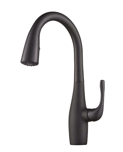 ברז מטבח נשלף סיאול שחור מט