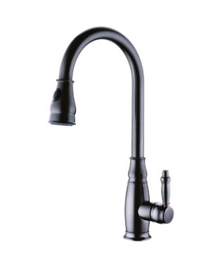 ברז מטבח נשלף פאלאס שחור