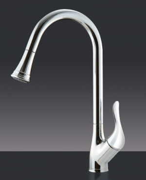 ברז מטבח נשלף פלמינגו ניקל