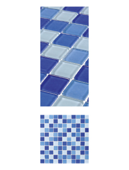 פסיפס כחול מעורב