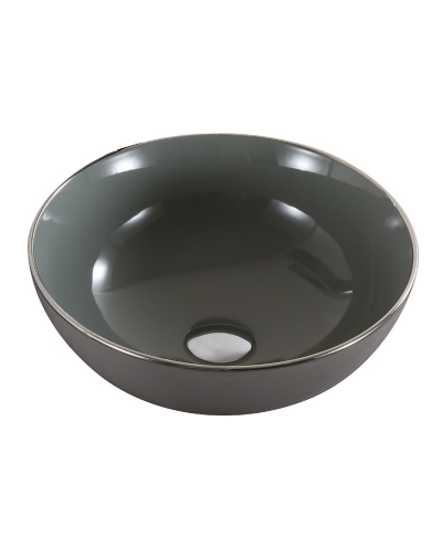 כיור חרס מונח סימפוני אפור