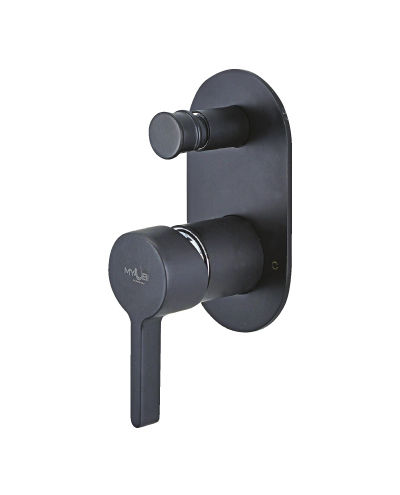 אינטרפוץ מינימל 4 דרך עגול שחור מט