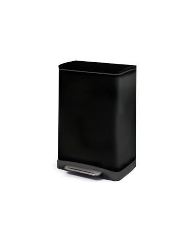 פח אשפה מרובע אייקיוב שחור מט 30 ליטר