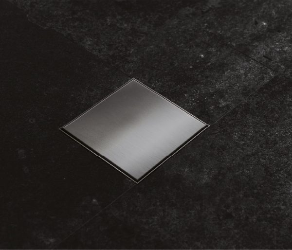 תעלת ניקוז בחיבור ישיר 15X15 ZERO ס״מ סילבר מטאל