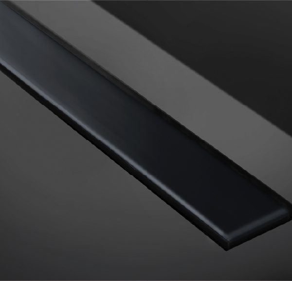 תעלת ניקוז 650 מ״מ Frameless שחור מט