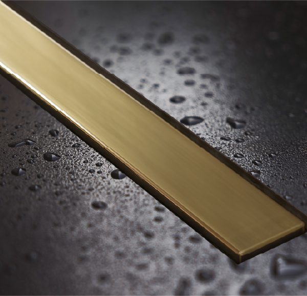 תעלת ניקוז 650 מ״מ Frameless גולד מט