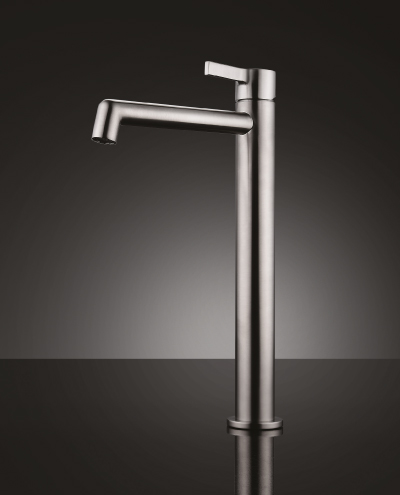 ברז בונטון גבוה מרובע מוברש