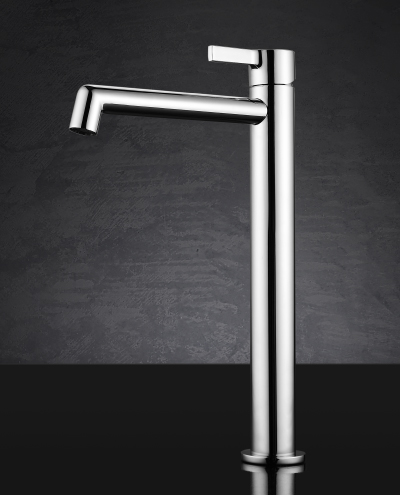 ברז בונטון גבוה מרובע ניקל