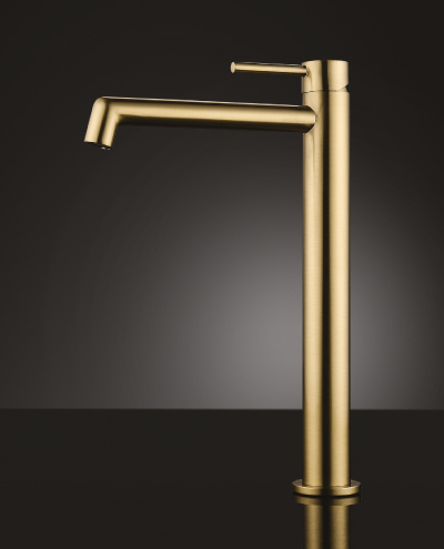 ברז בונטון גבוה עגול גולד מט