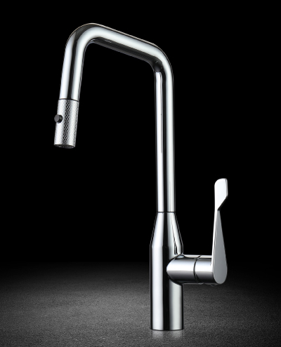 ברז מטבח נשלף איירון ניקל