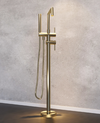 ברז רצפתי בונטון גולד מט