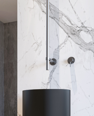 ברז תקרתי בונטון סילבר מטאל