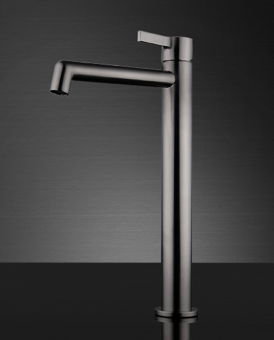 ברז בונטון גבוה מרובע סילבר מטאל