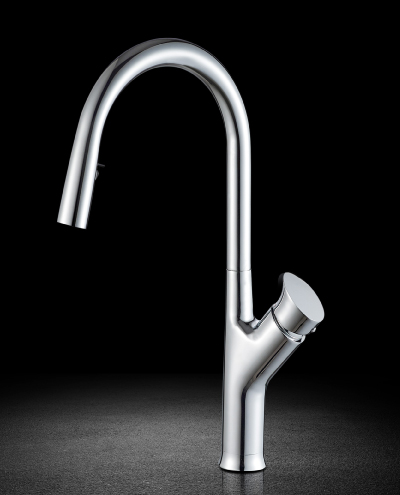 ברז מטבח נשלף לורן ניקל