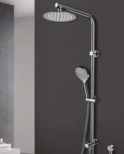 מוט רחצה ארנה סילבר מטאל