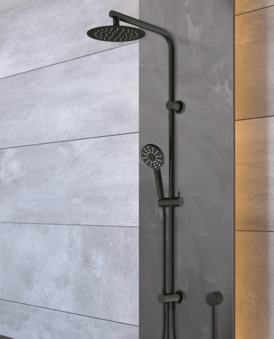 מוט רחצה ארנה שחור מט