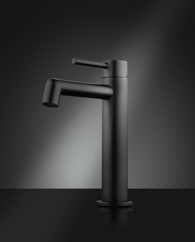 ברז בונטון עגול שחור מט