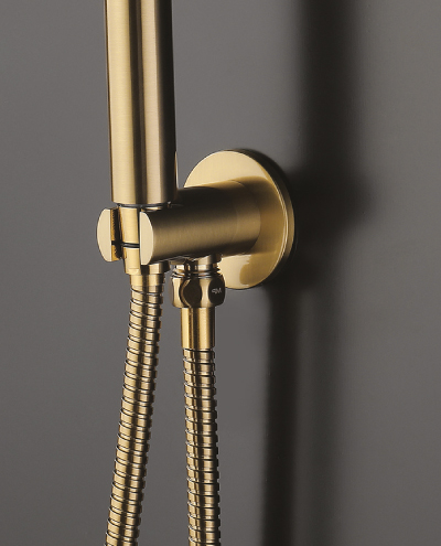 נקודת מים עגולה עם תפסן גולד מט