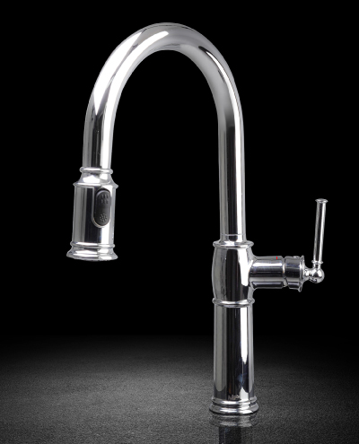 ברז מטבח נשלף פיראוס ניקל