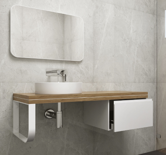 ארון פריז לבן מט 100 ס״מ