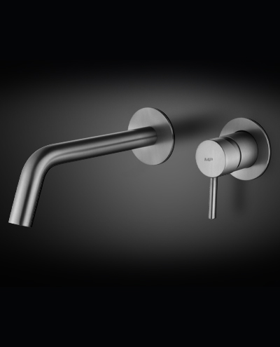 ברז קיר אורבן עגול סילבר מטאל