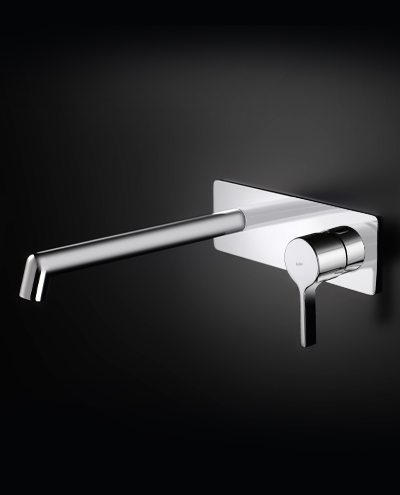 ברז קיר בונטון מרובע ניקל