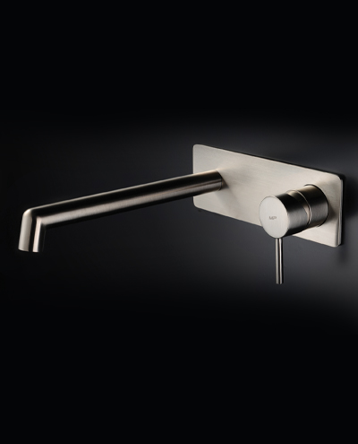 ברז קיר בונטון עגול מוברש