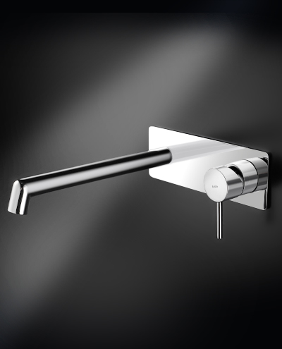 ברז קיר בונטון עגול ניקל