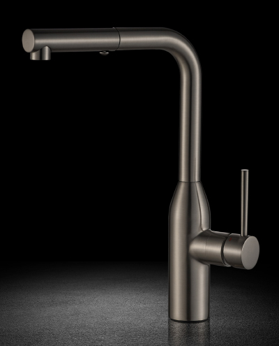 ברז מטבח נשלף קסטל מוברש