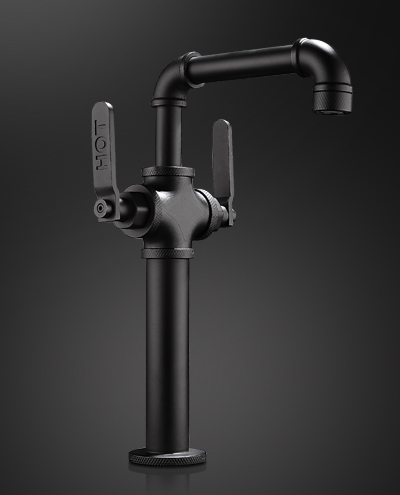 ברז רחצה גבוה ריבר שחור מט