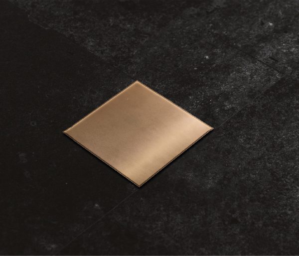 תעלת ניקוז זירו 15/15 רוז גולד