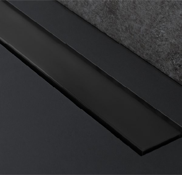 תעלת ניקוז FRAMELESS בלאק מטאל 65 ס"מ