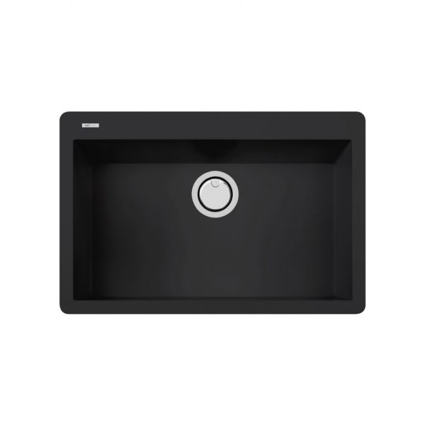 כיור מטבח מיקרו גרניט - ארמני 76 שחור