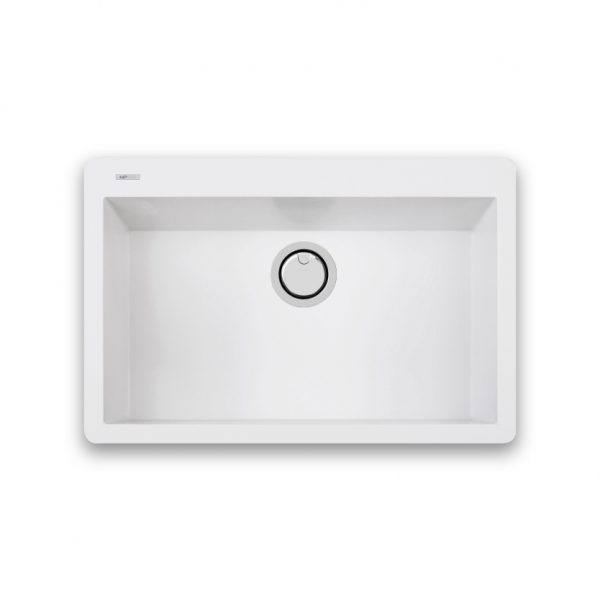 כיור מטבח מיקרו גרניט - ארמני 76 לבן