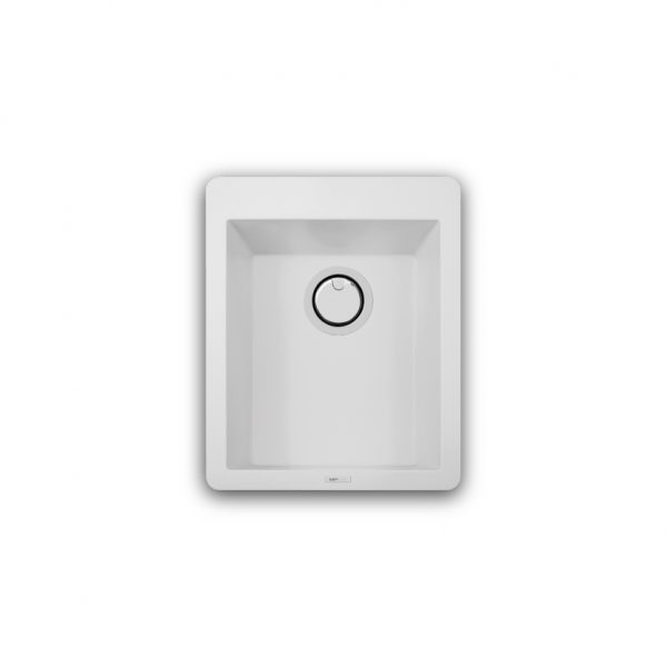 כיור מטבח מיקרו גרניט - ארמני 41 לבן