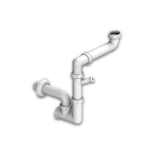 סיפון מטבח עם יציאה למדיח