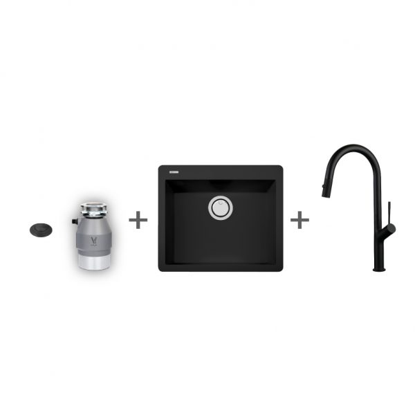 חבילת שף ארמני 60 שחור / שחור / שחור