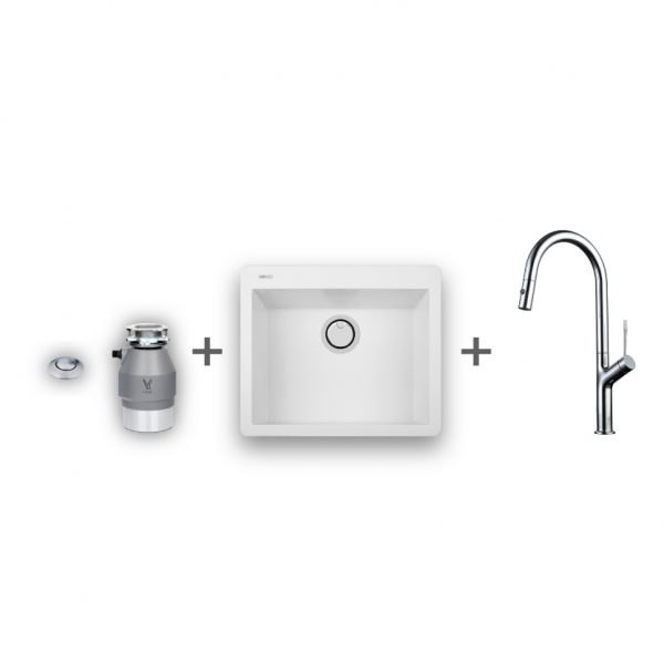 חבילת שף ארמני 60 לבן / ניקל / ניקל