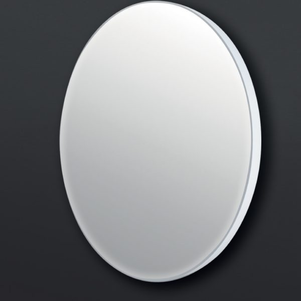 מראה דלאס עגולה מסגרת לבנה קוטר 75 ס"מ