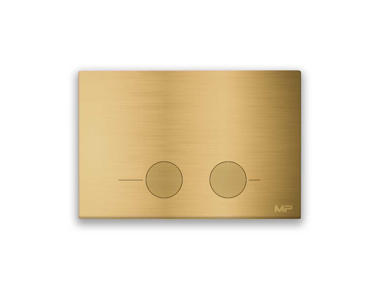 לחצן MP סטיל עגול זהב